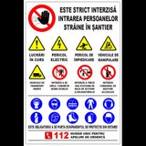 Panou este strict interzisa intrarea persoanelor straine in santier